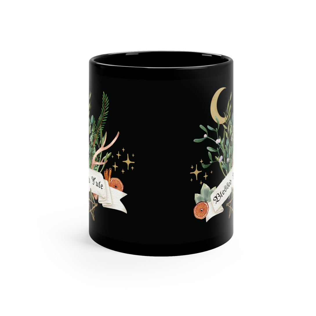 Blessed Yule Mug - 11oz Mug Restrained Grace   