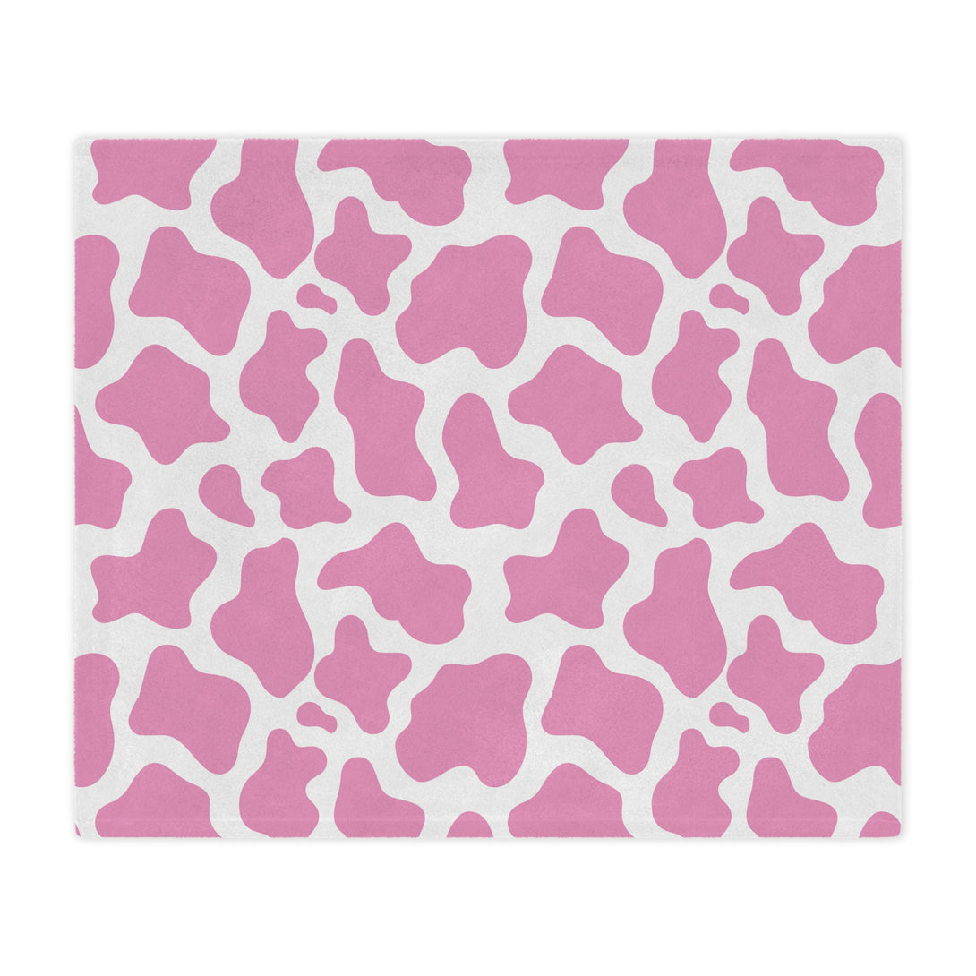 Pink Cow Microfiber Blanket Blanket Restrained Grace   