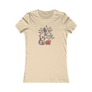 Most Wonderful Time of the Year - Vintage Halloween Femme Fit Tee T-Shirt Restrained Grace S Soft Cream 