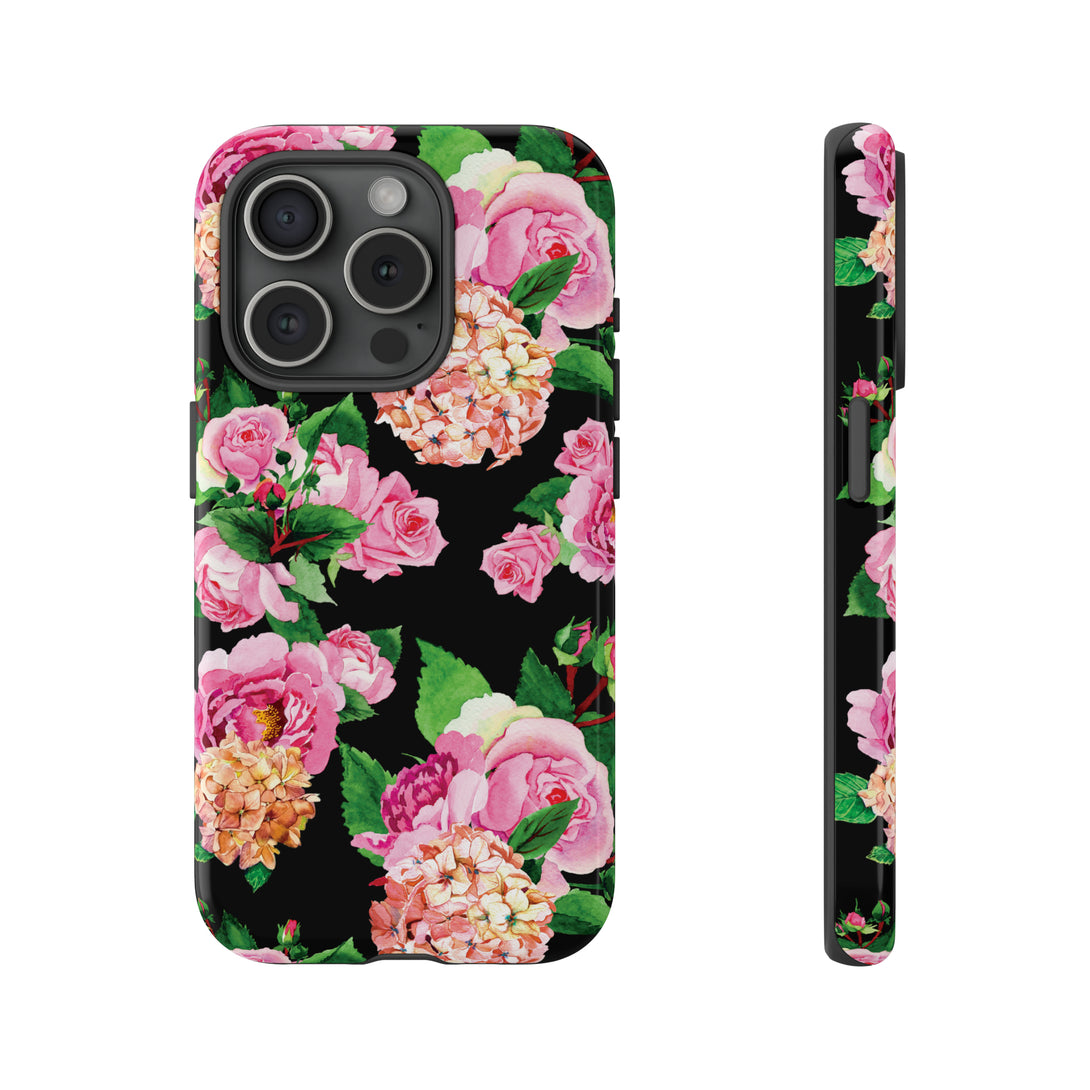 Sweet Wendie Floral Phone Case Phone Case Restrained Grace iPhone 15 Pro Glossy 