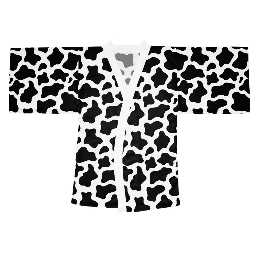 Cow Print Kimono Robe Restrained Grace   