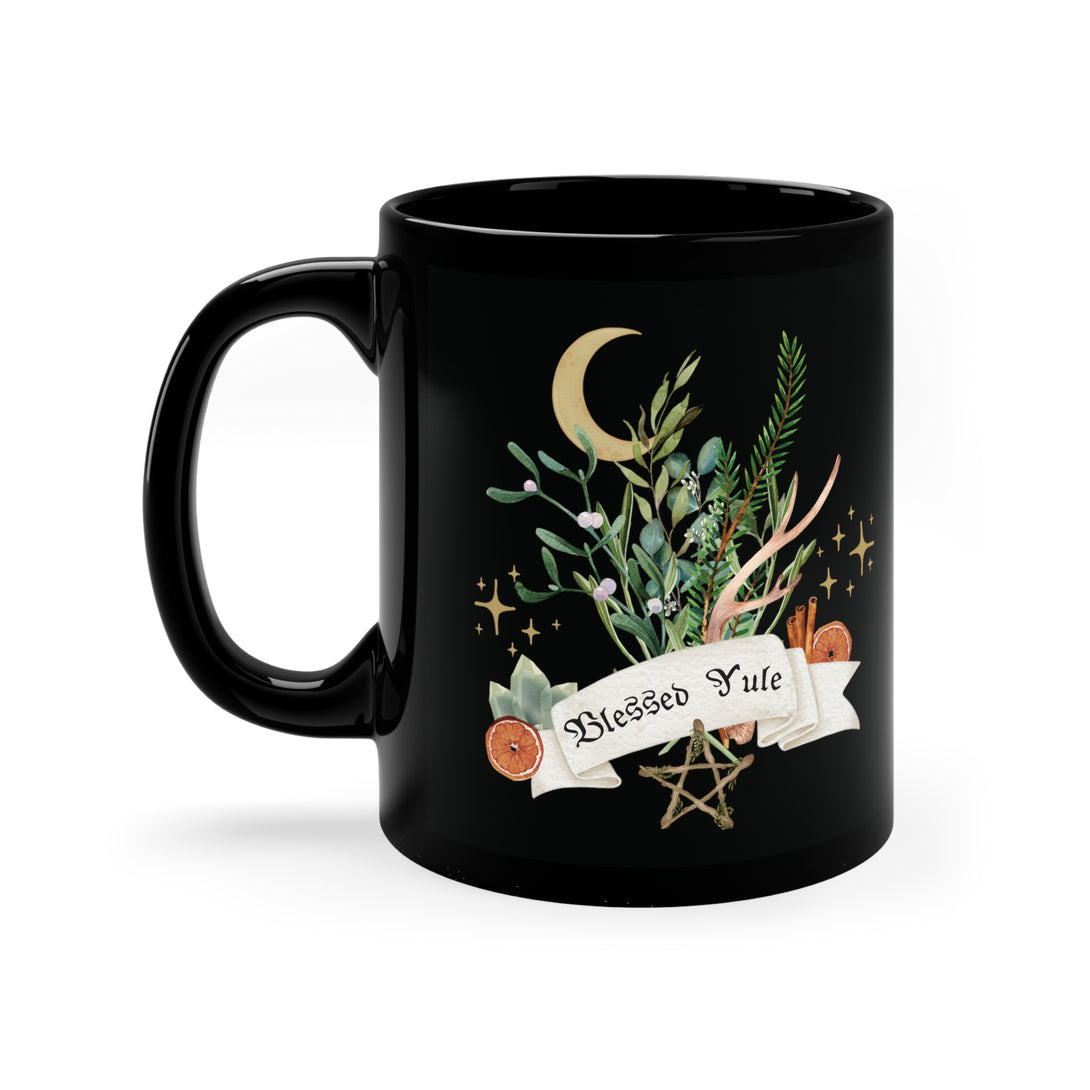 Blessed Yule Mug - 11oz Mug Restrained Grace   