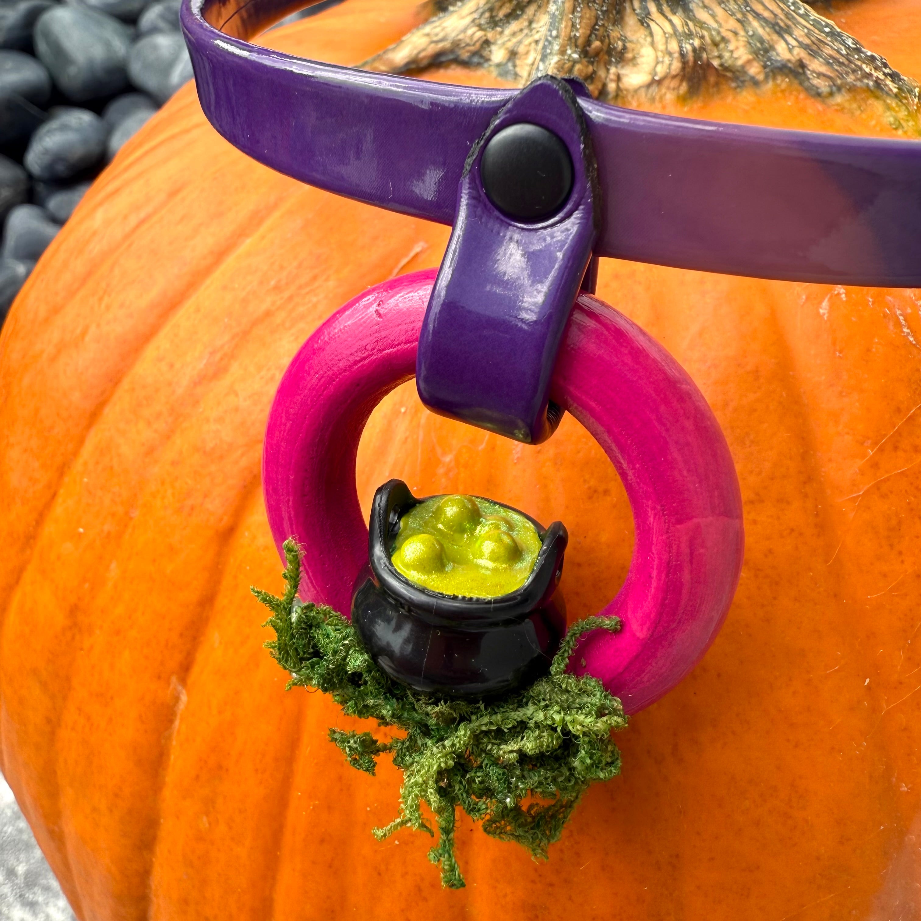 Witch’s Cauldron Collar - Ready to Ship - 15”-17”