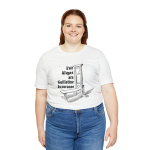Guillotine Insurance Unisex T-Shirt T-Shirt Restrained Grace   
