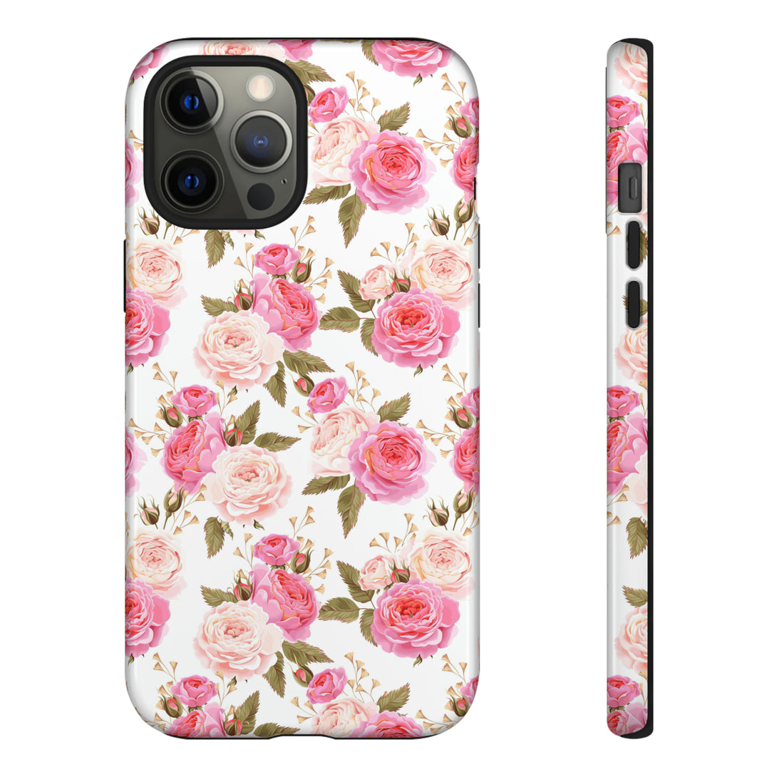 Cabbage Rose Floral Cottagecore Phone Case Phone Case Restrained Grace   