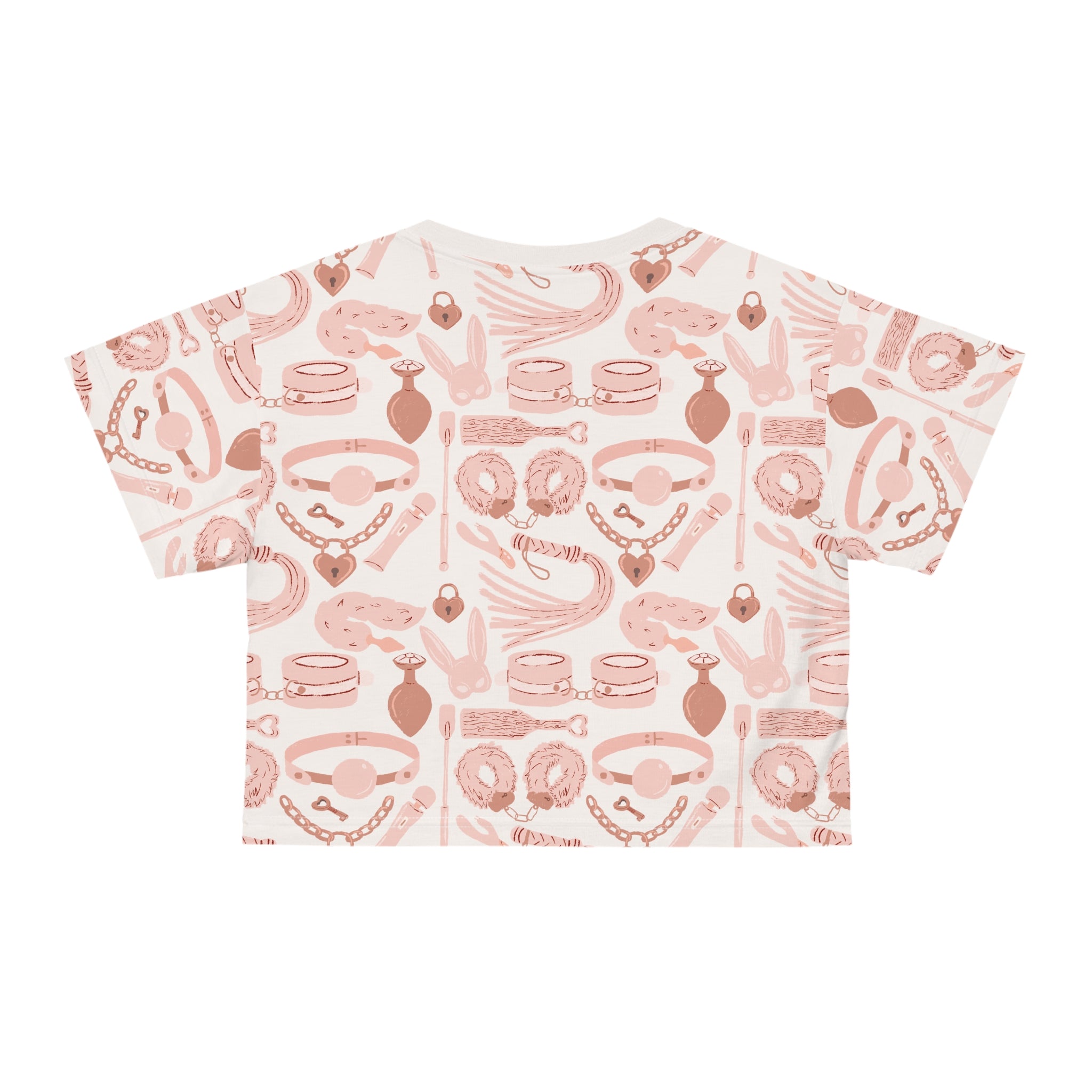 Blush Pink Kink Crop Tee Crop Top Restrained Grace   