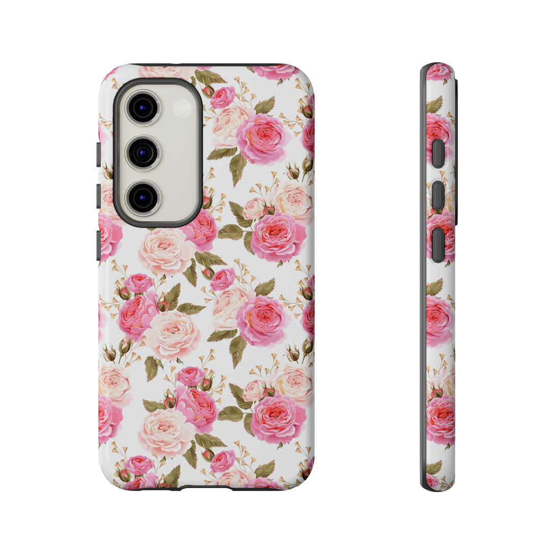 Cabbage Rose Floral Cottagecore Phone Case Phone Case Restrained Grace   