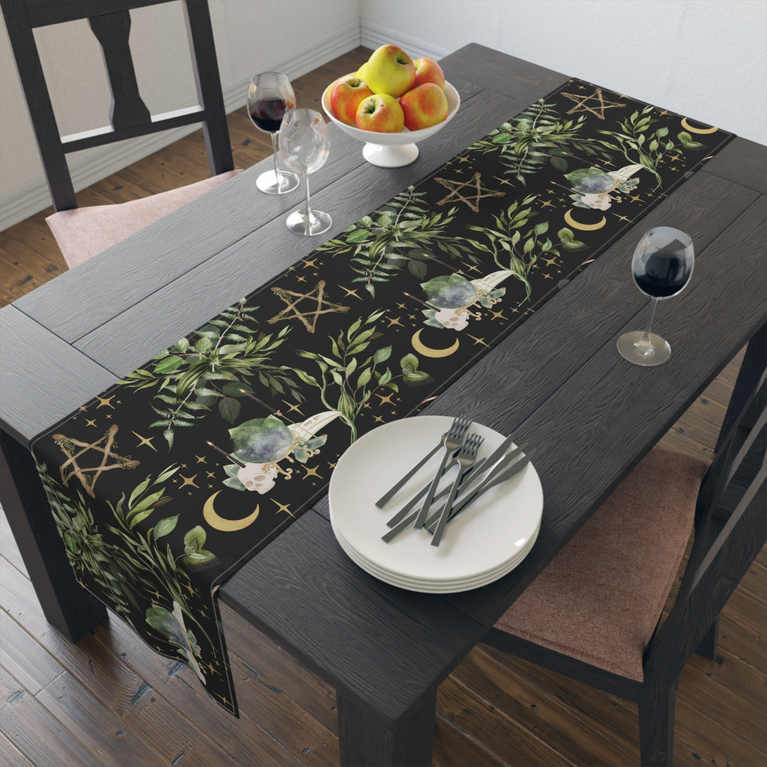 Yuletide Greenery Table Runner Holiday Decor Restrained Grace   