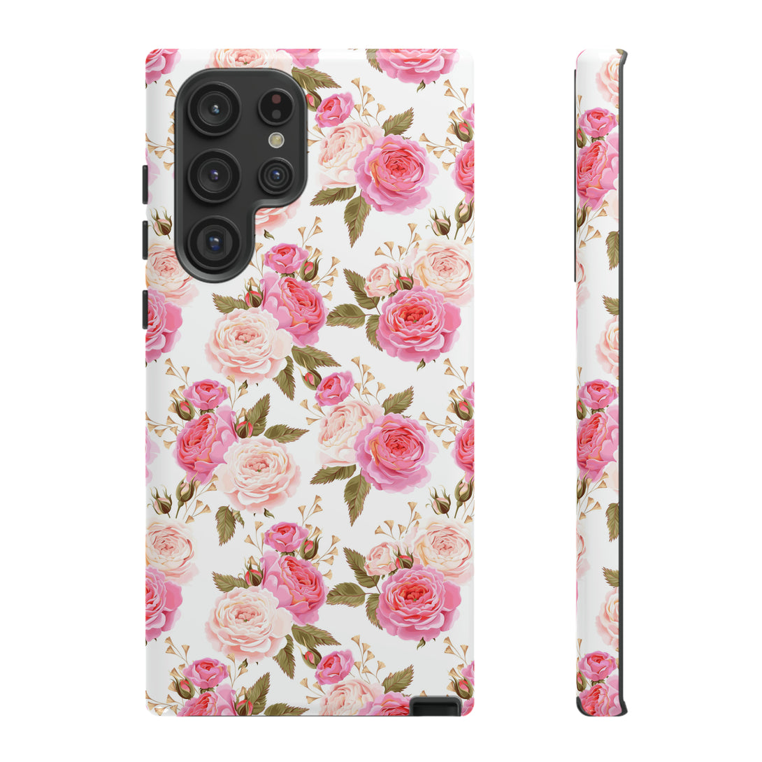 Cabbage Rose Floral Cottagecore Phone Case Phone Case Restrained Grace   