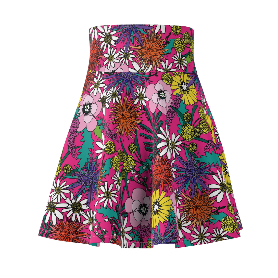 Vivid Vintage Floral Swing Skirt Skirt Restrained Grace   