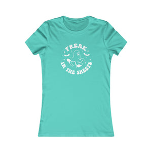 Freak in the Sheets - Halloween Femme Fit Tee T-Shirt Restrained Grace S Teal 