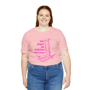 Guillotine Insurance Unisex T-Shirt T-Shirt Restrained Grace   