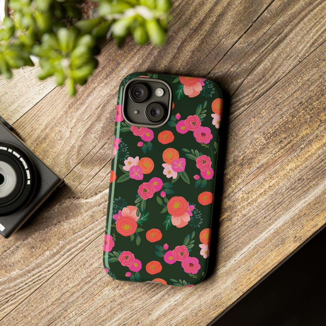 Miss Kit Floral Tough Phone Case Phone Case Restrained Grace   