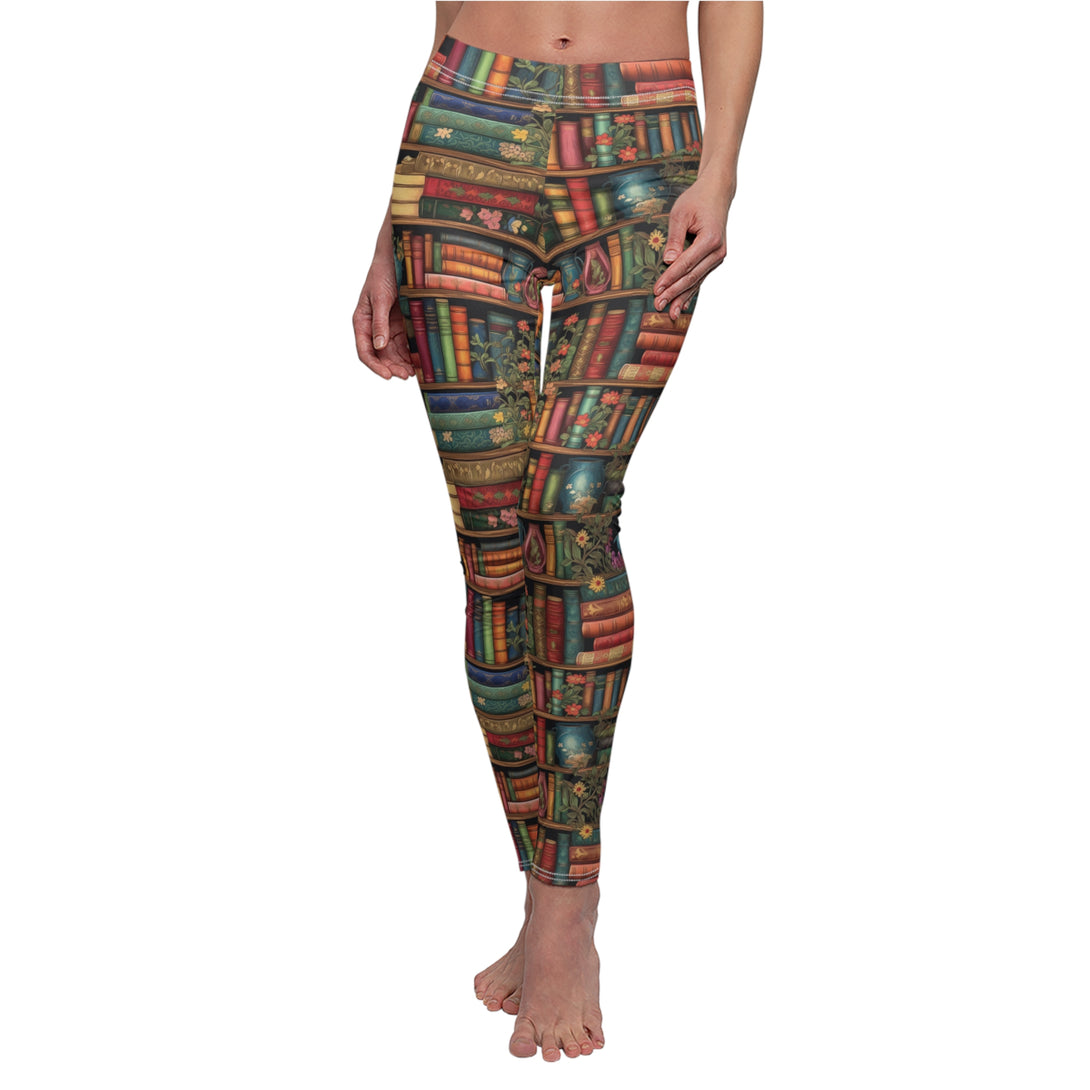 Beautiful Bookshelf Soft Touch Leggings Leggings Restrained Grace   