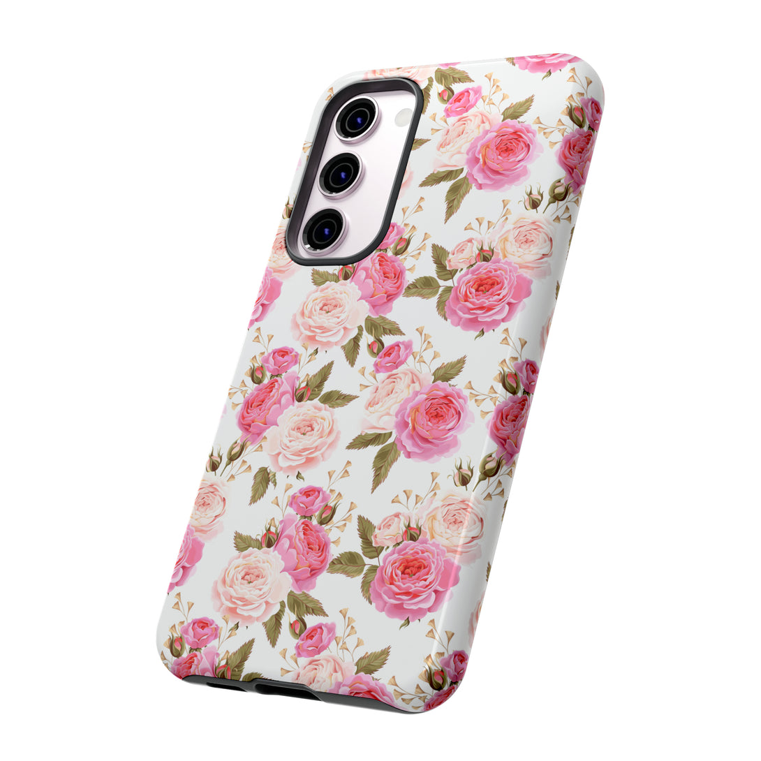 Cabbage Rose Floral Cottagecore Phone Case Phone Case Restrained Grace   