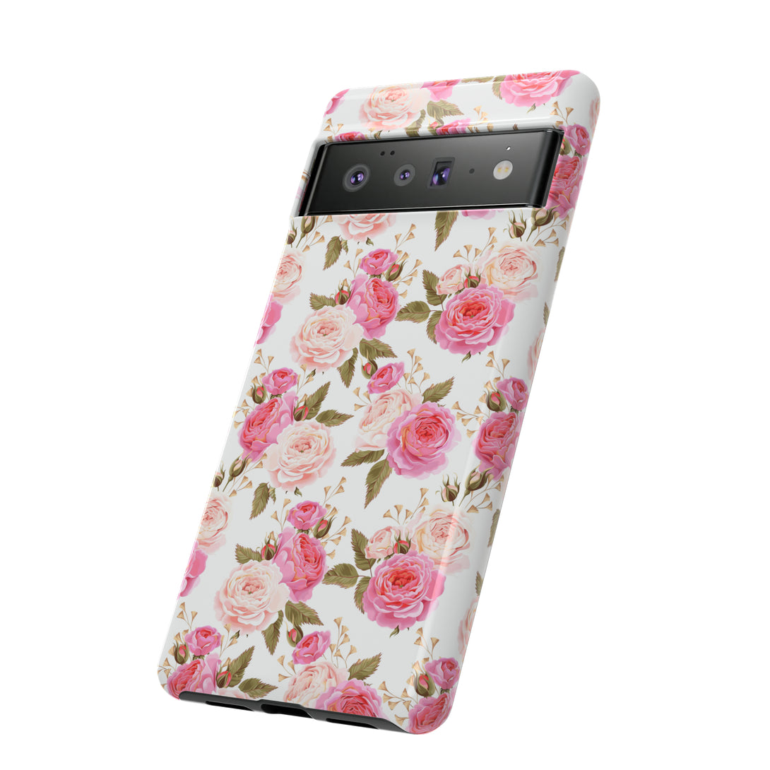 Cabbage Rose Floral Cottagecore Phone Case Phone Case Restrained Grace   