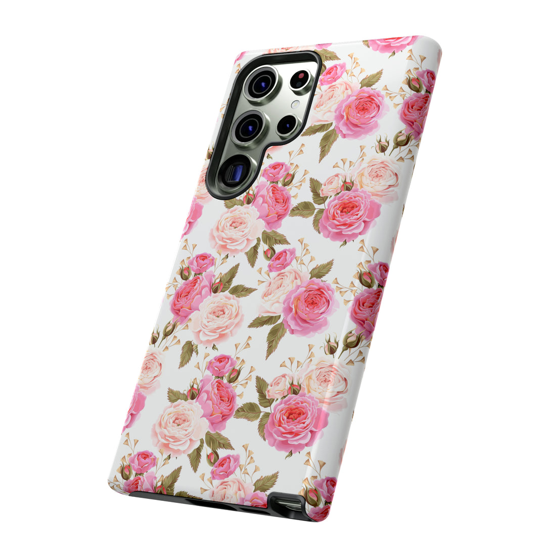 Cabbage Rose Floral Cottagecore Phone Case Phone Case Restrained Grace   