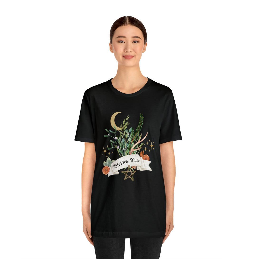 Blessed Yule Unisex T-Shirt T-Shirt Restrained Grace   