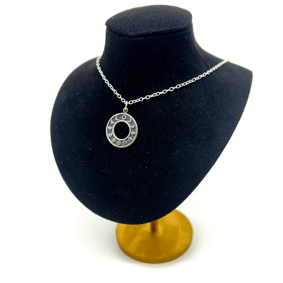 Moon Phase Ring Of O Day Collar - Ultra Discreet BDSM Day Collar Day Collar Restrained Grace   