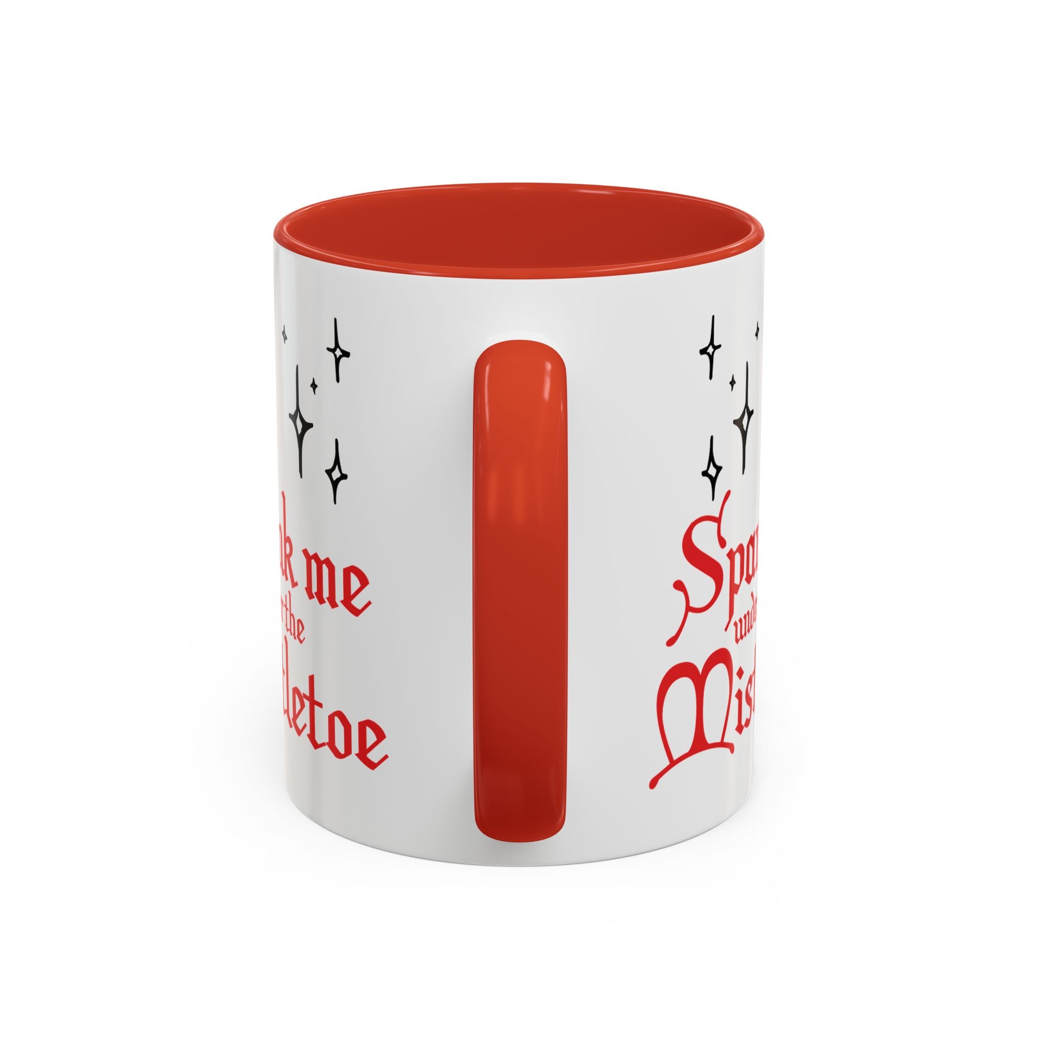 Spank Me Under the Mistletoe - Retro Christmas Mug Mug Restrained Grace   