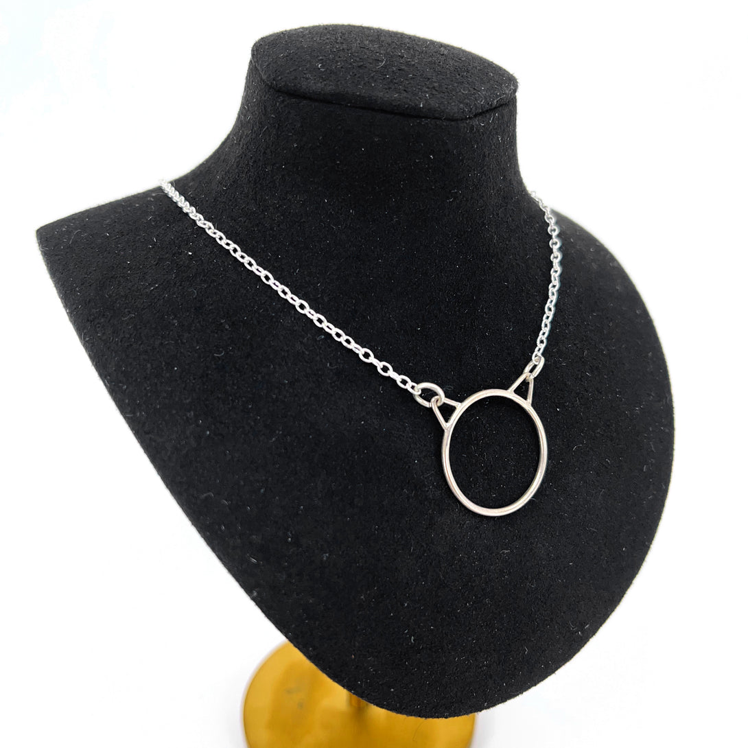 Cat Ears Ring of O Day Collar - Ultra Discreet BDSM Day Collar Day Collar Restrained Grace   