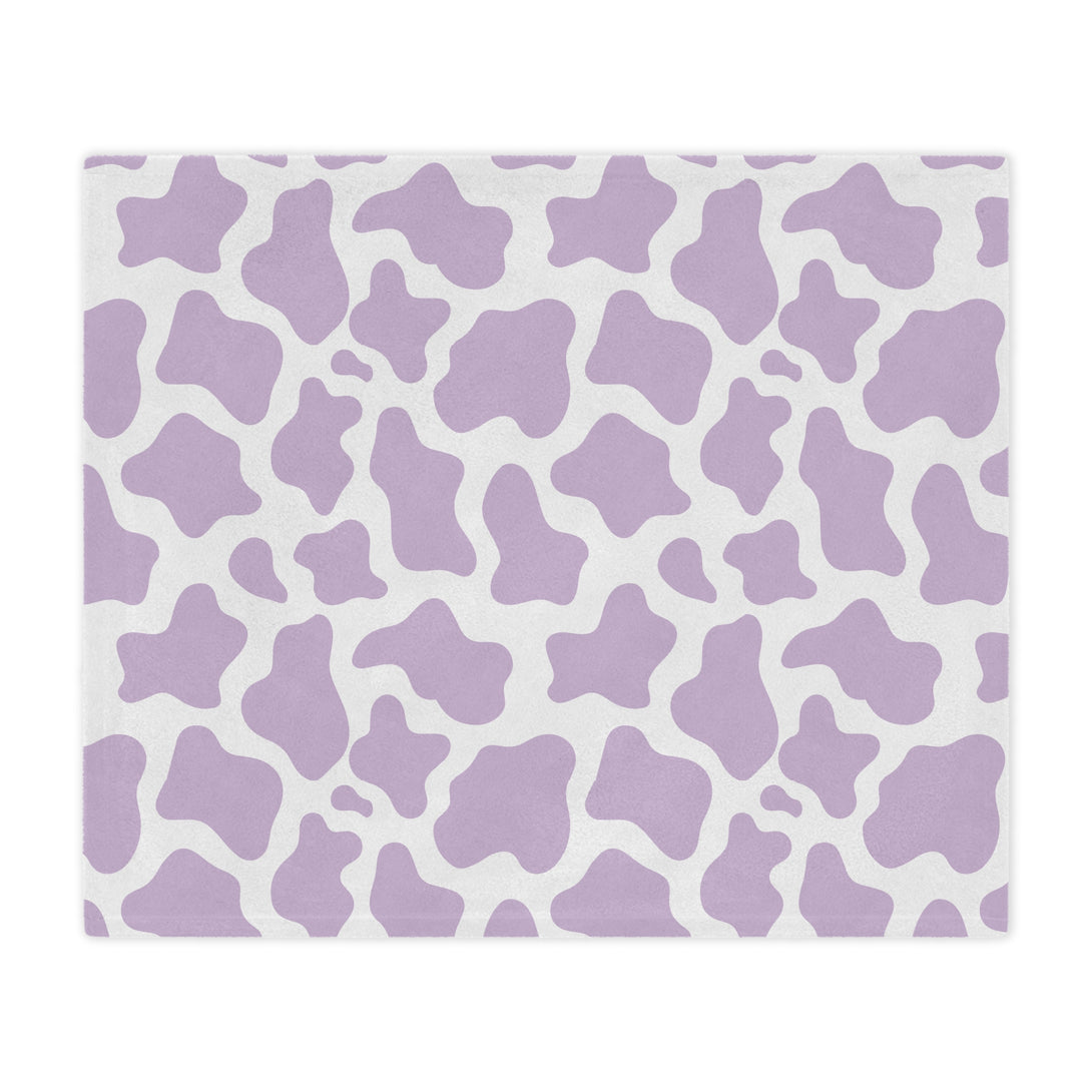 Lavender Cow Microfiber Blanket Blanket Restrained Grace   