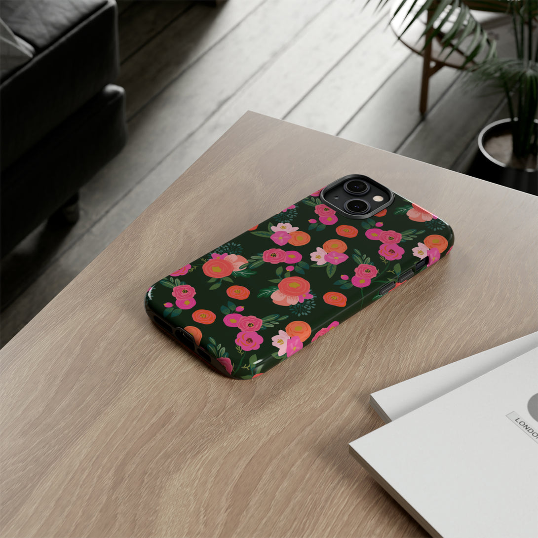 Miss Kit Floral Tough Phone Case Phone Case Restrained Grace   