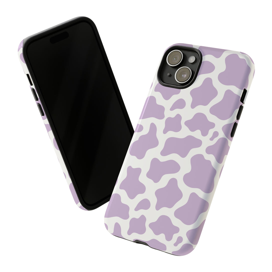 Lavender Cow Phone Case Phone Case Restrained Grace iPhone 15 Plus Glossy 