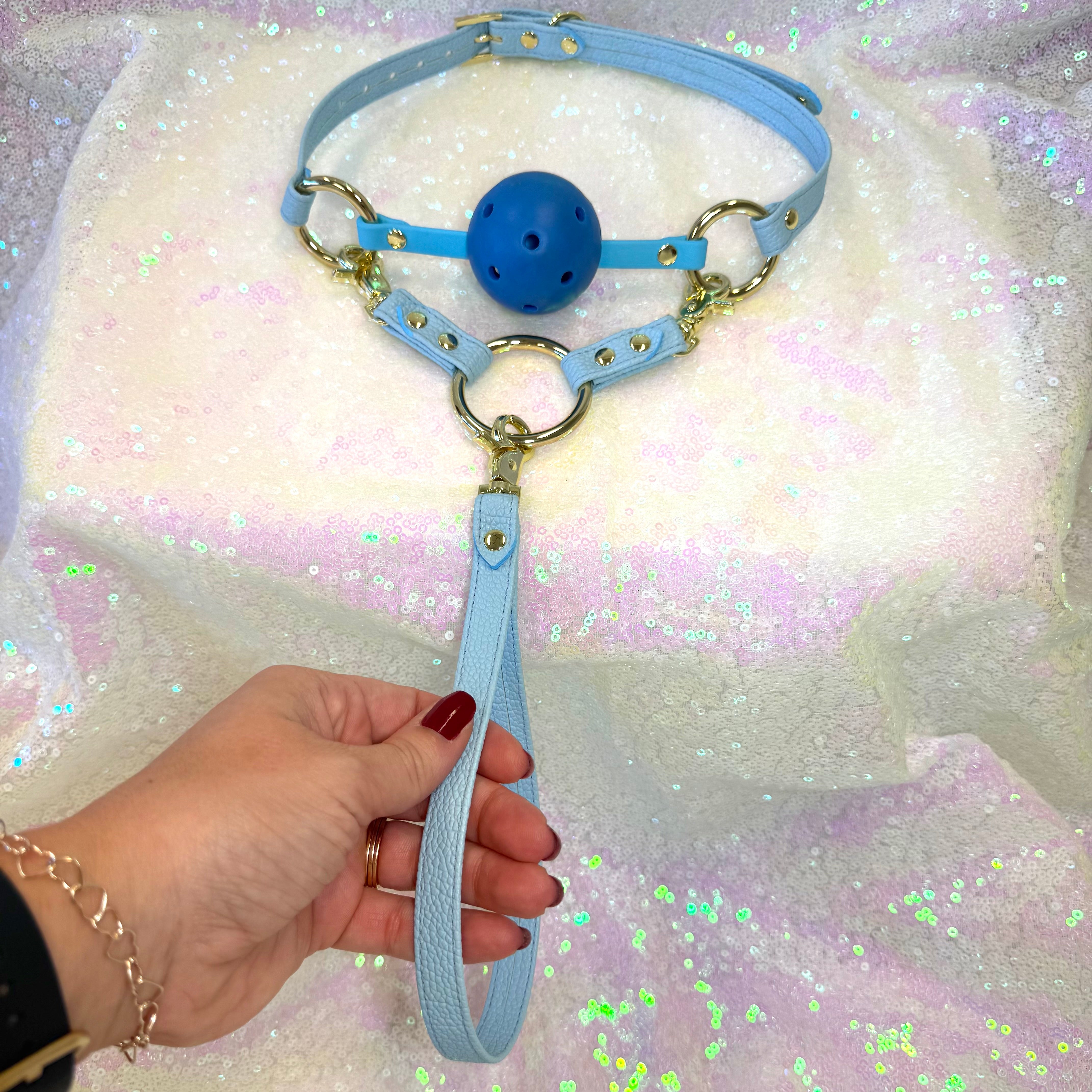 Bondage Basics Set in Baby Blue and Gold