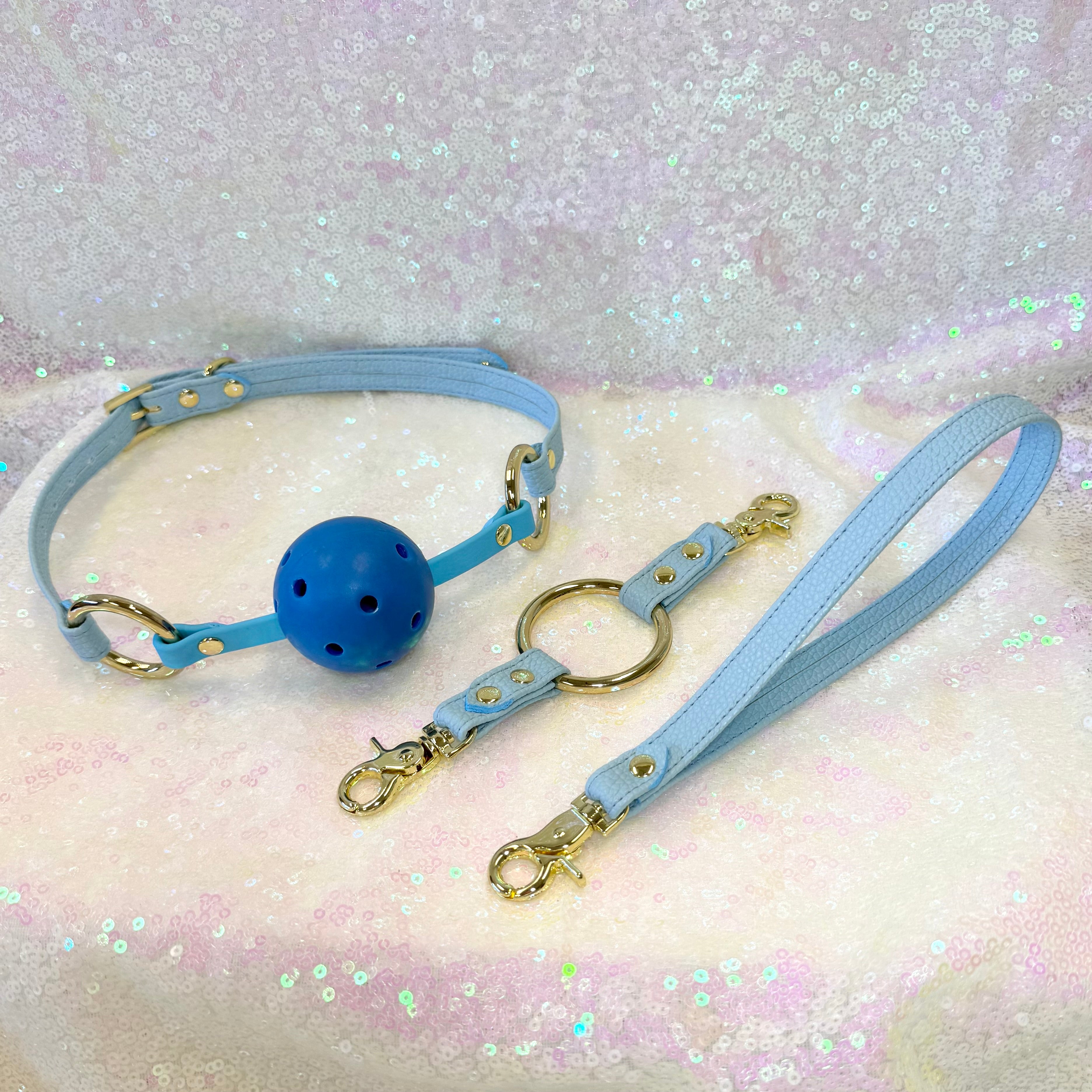 Bondage Basics Set in Baby Blue and Gold