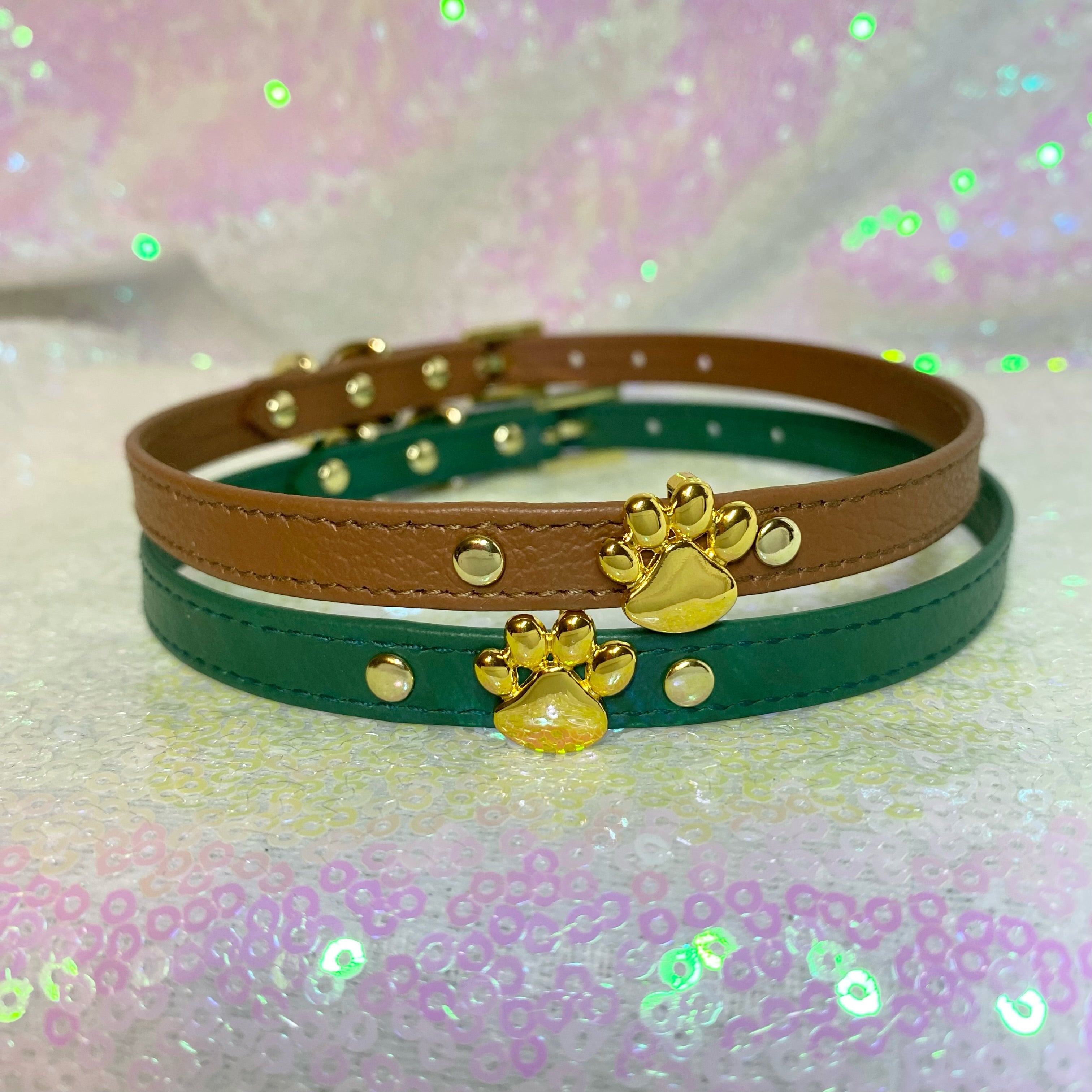 Paw Charm Mini Bondage Collar Collar Restrained Grace   