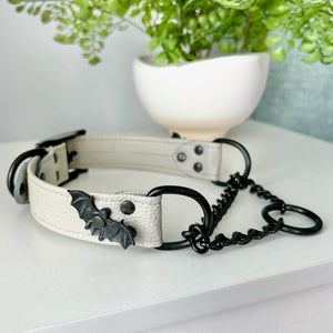 Design Your Own Halloween Bat Martingale BDSM Collar Collar Restrained Grace