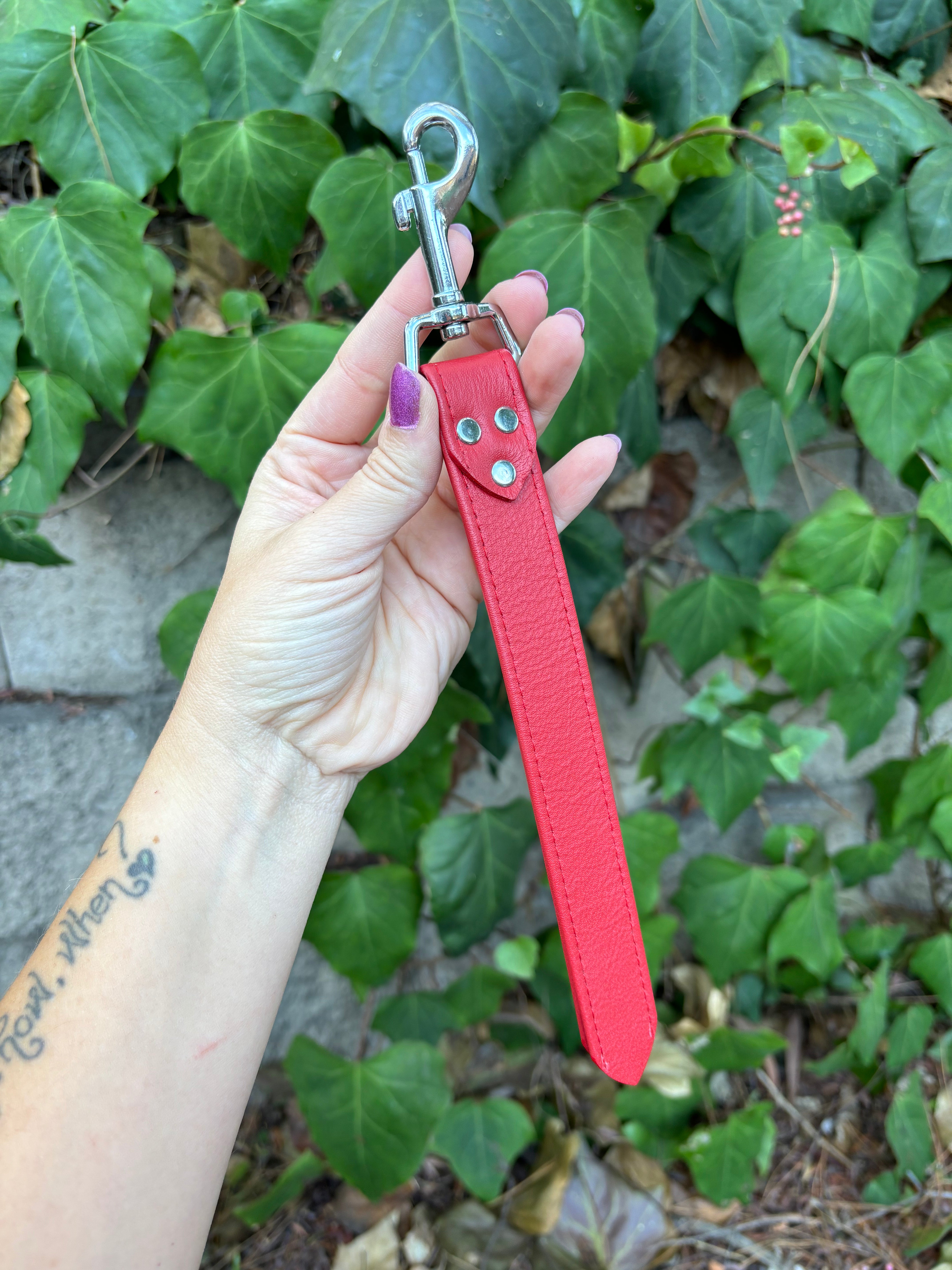 Sample Sale - Slapper - Red and Silver Collar Restrained Grace