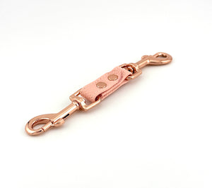 Peach Cutie Vegan Leather Double Snap Hook Bondage Strap Restrained Grace