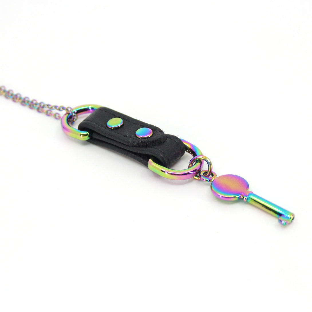 Custom Made Key Holder Necklace - BDSM Dominant Gift Necklace Restrained Grace   