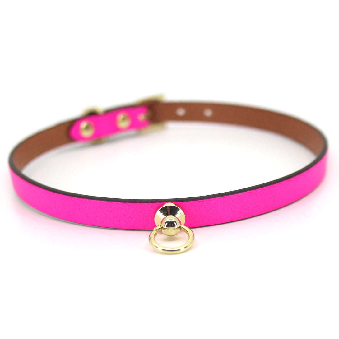 Design Your Own Leather Mini Collar - BDSM Day Collar Collar Restrained Grace   