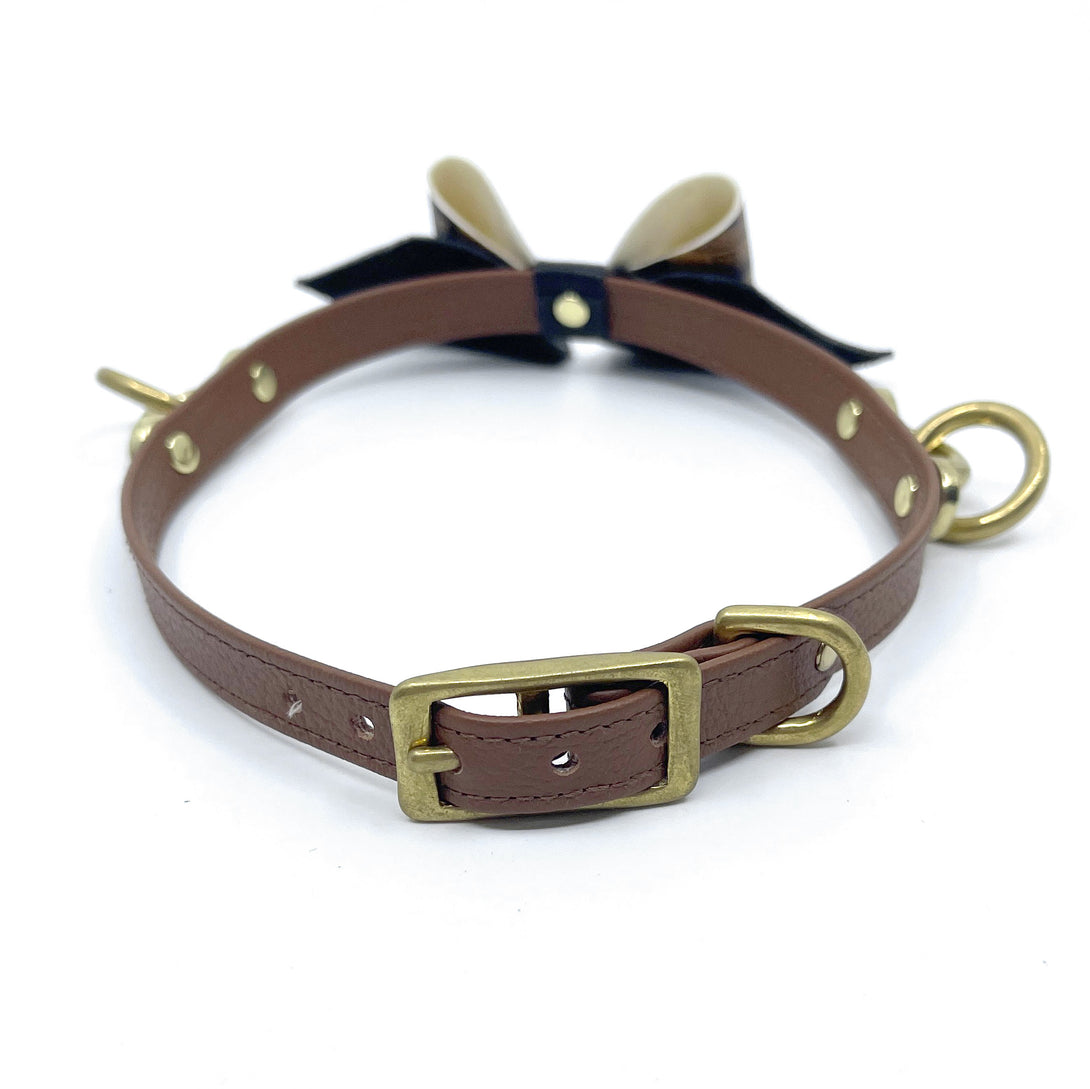 The Hazel Bow Collar - Witchy BDSM Collar Collar Restrained Grace   