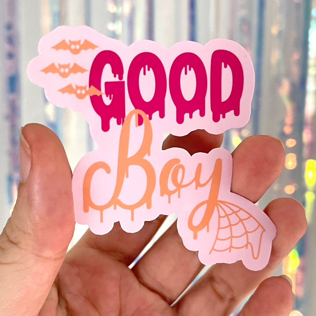 Good Ghoul - Halloween Praise Kink Vinyl Stickers Sticker Restrained Grace Good Boy  