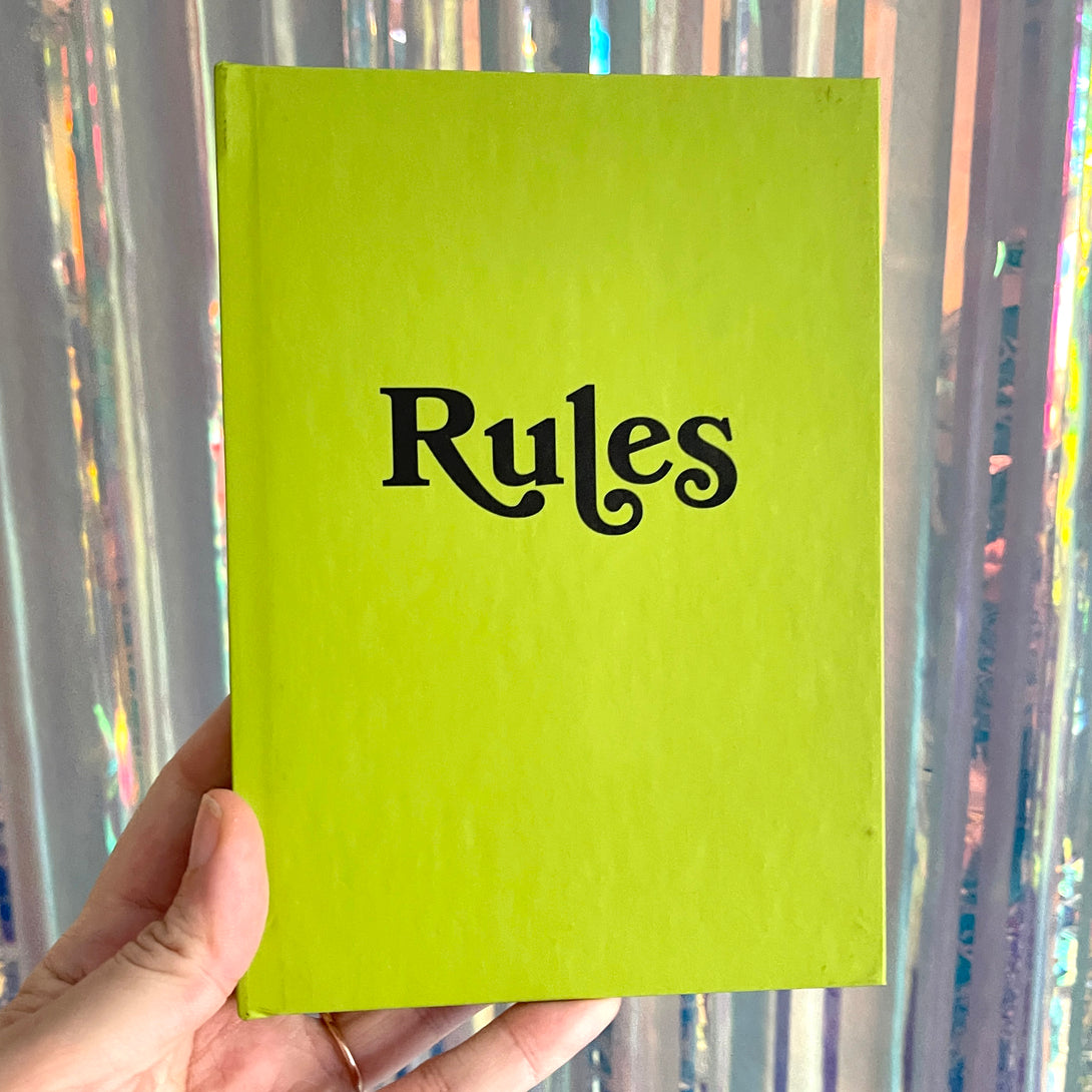 Sample Sale - Rules Journal - Green Sample Sale Restrained Grace   