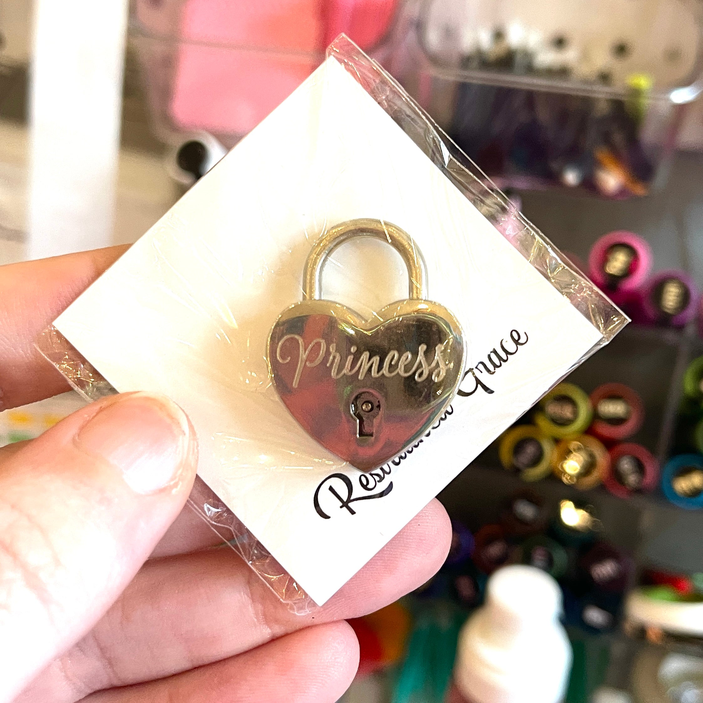 Sample Sale - Padlock - Silver Heart "Princess" #1 Sample Sale Restrained Grace