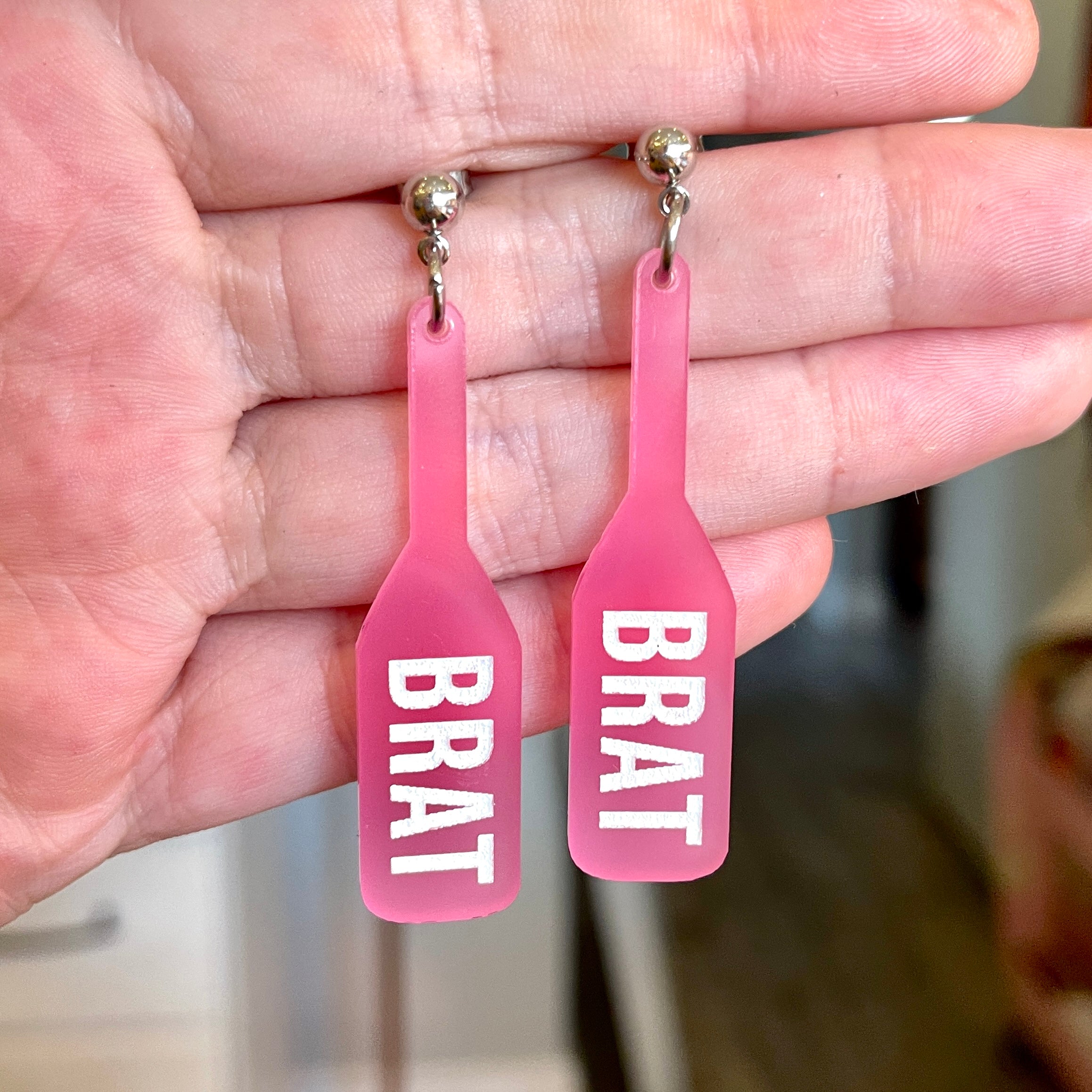 Brat Paddle Earrings - BDSM Jewelry