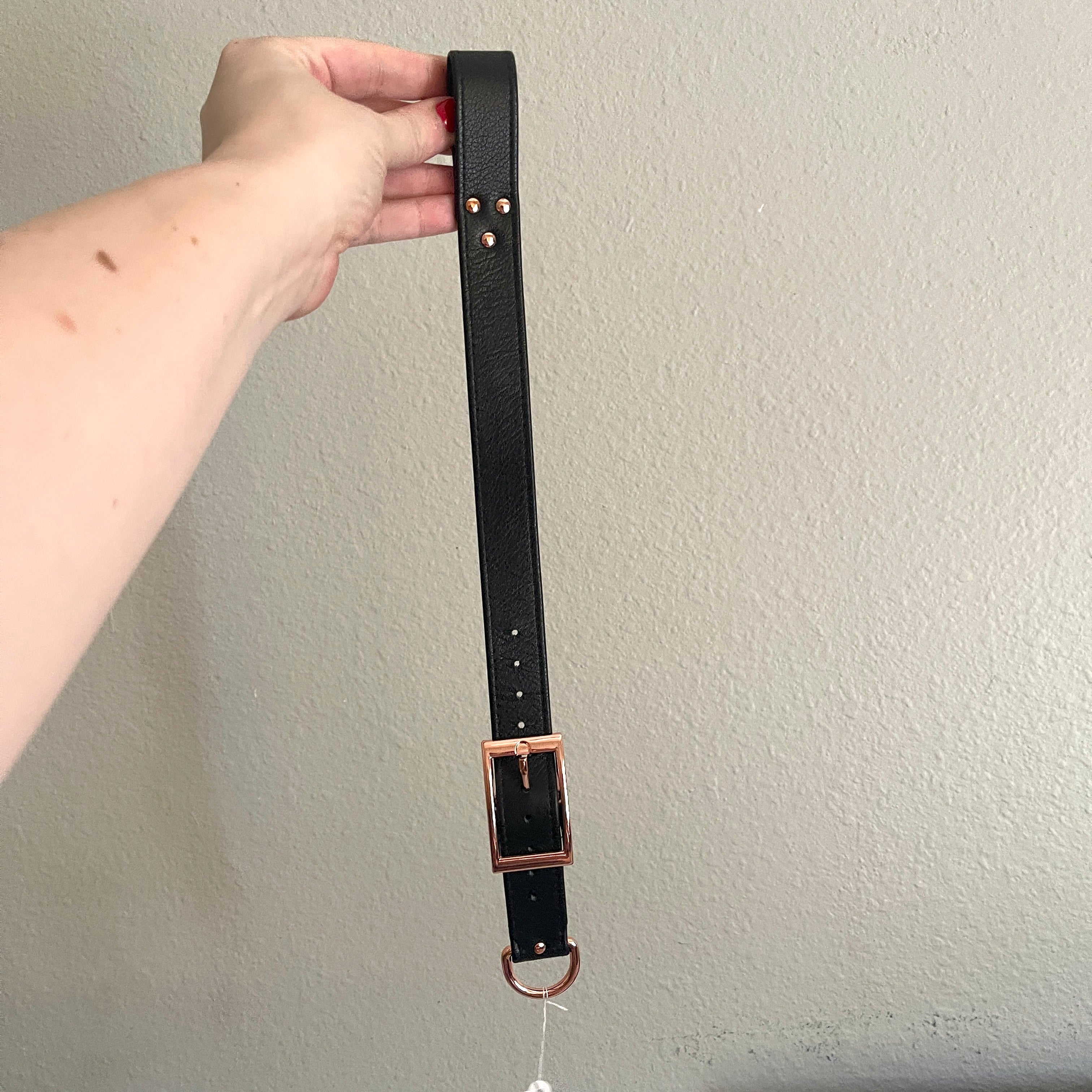 Sample Sale - Back Strap - Black & Rose Gold