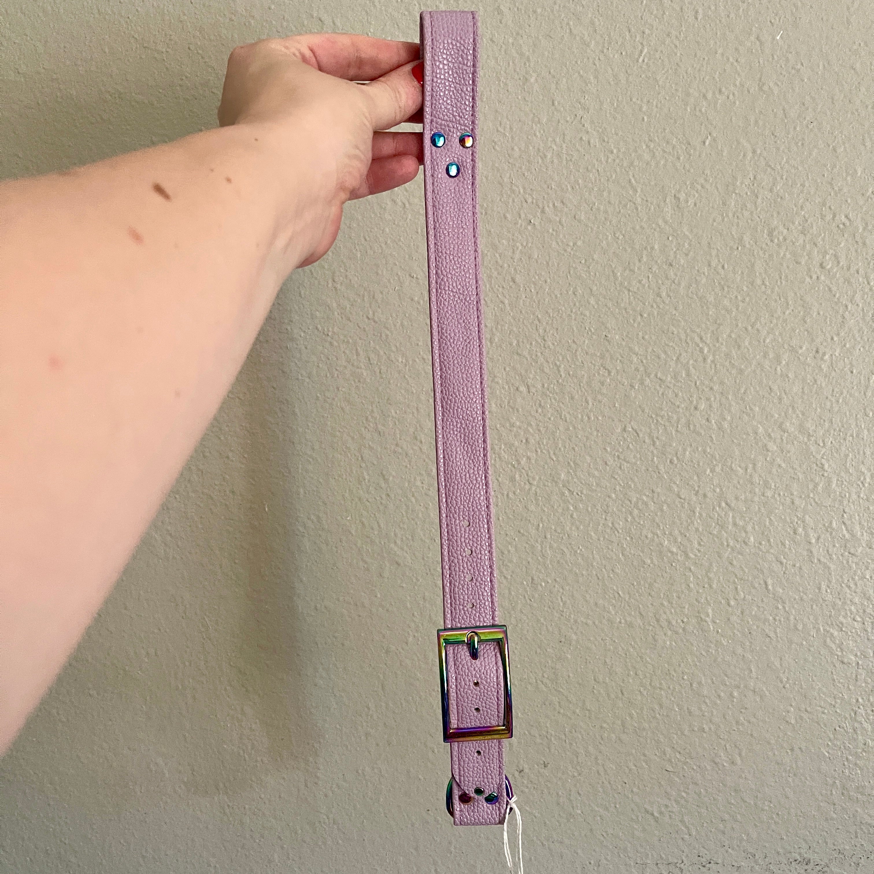 Sample Sale - Back Strap - Vegan Lavender & Iridescent Rainbow