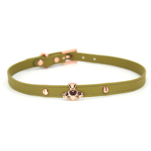 Design Your Own Claddagh Charm Mini BDSM Collar Collar Restrained Grace