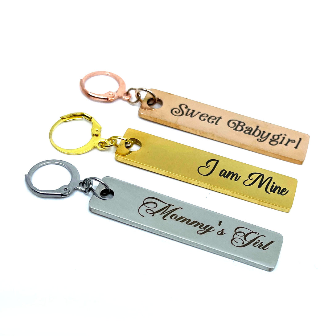 Design Your Own Steel Collar Tag - Bar Collar Tag Restrained Grace   