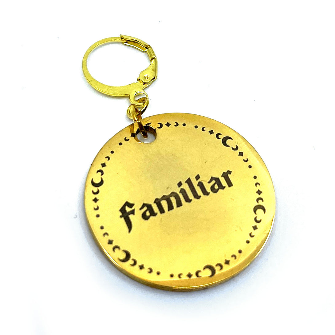 Design Your Own Steel Collar Tag - Large Round Collar Tag Restrained Grace   