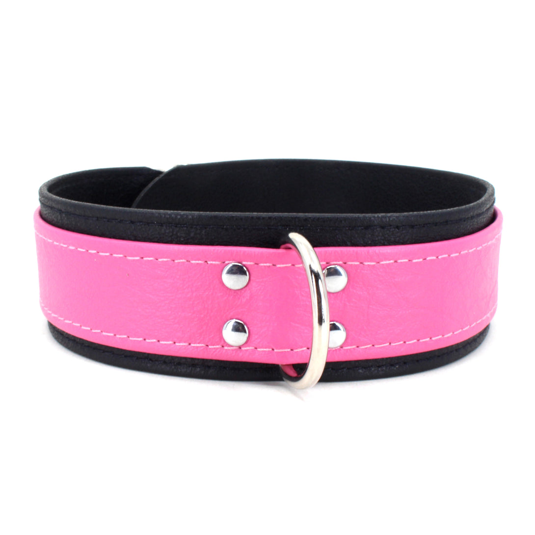 Design Your Own Bold 1.5" Leather Bondage Collar Collar Restrained Grace   