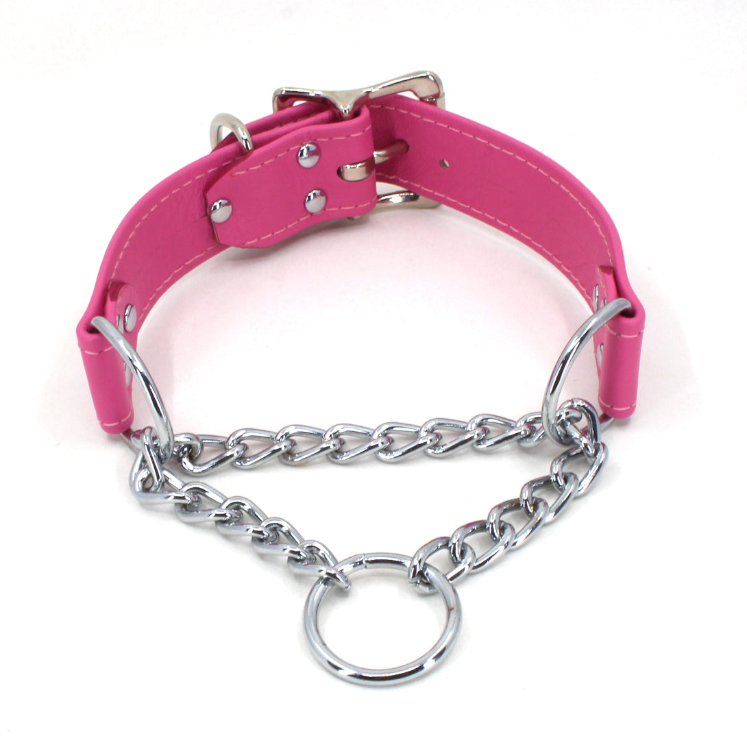 Custom Made Leather Martingale Collar Collar Restrained Grace   