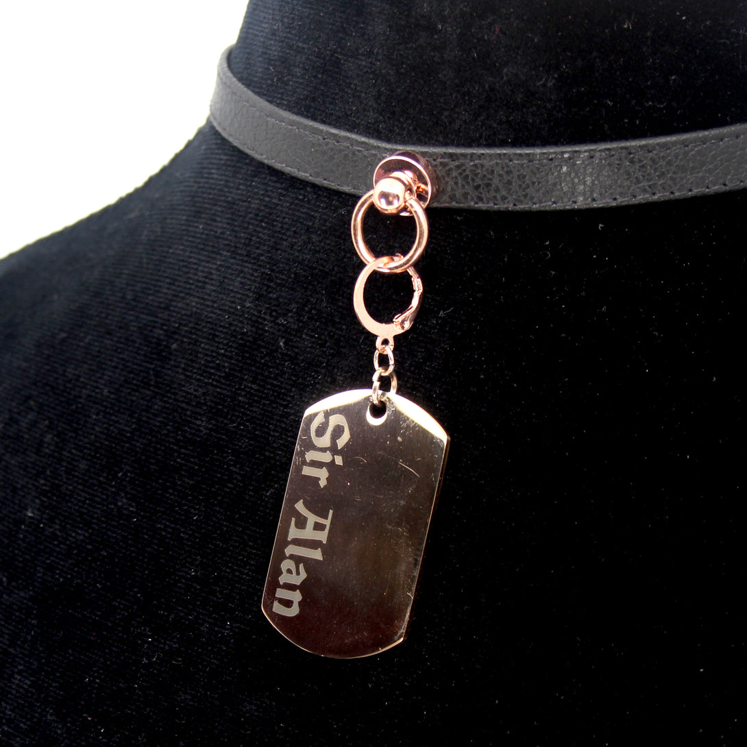 Design Your Own Steel Collar Tag - Dog Tag Collar Tag Restrained Grace   