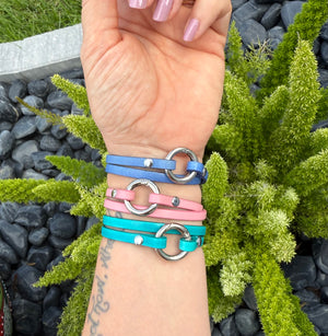 Discreet Convertible Collar and Wrap Bracelet In Silver Hardware Collar Restrained Grace